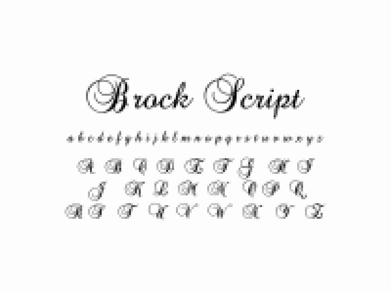 Fontes 13 - Brock-Script/