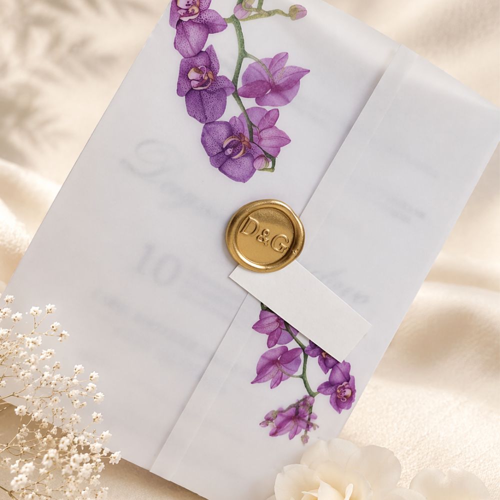 Convite de casamento Floral