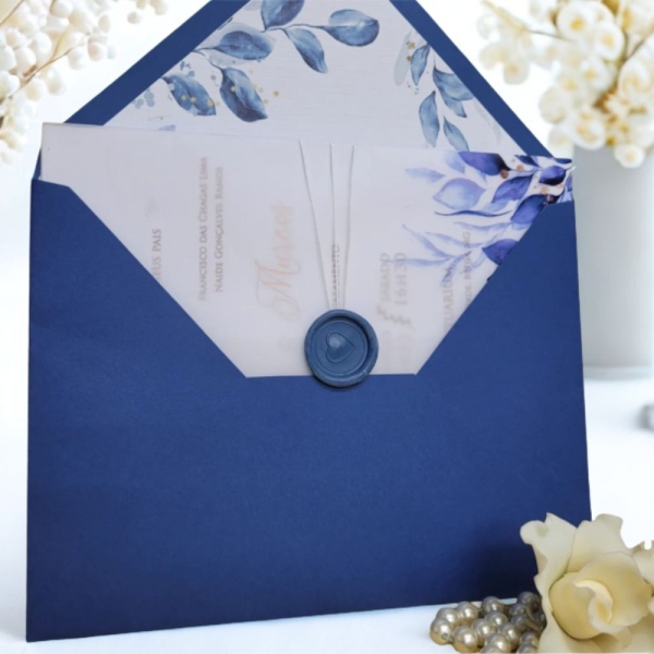 convite de casamento floral