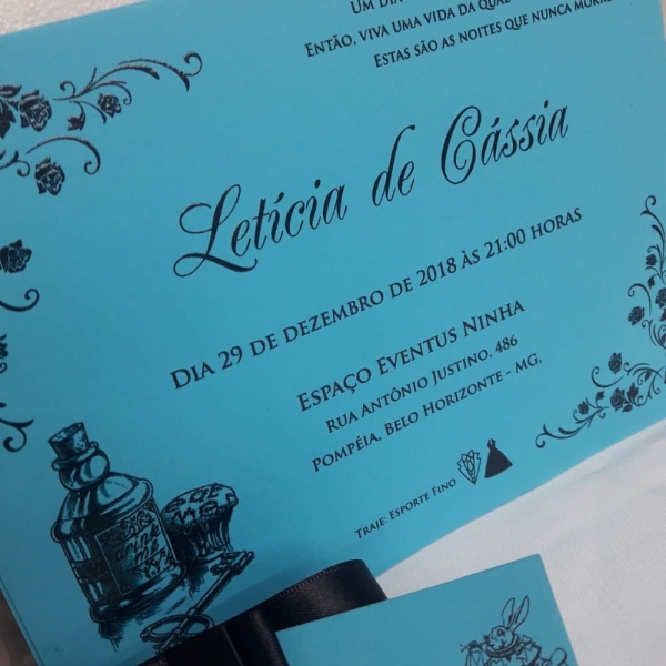 convite de 15 anos