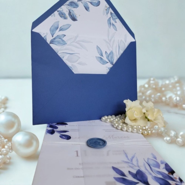 convite de casamento floral