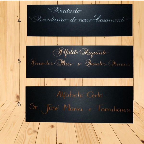 Caligrafia para convites