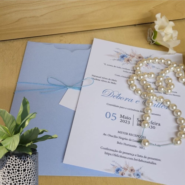 convite de casamento