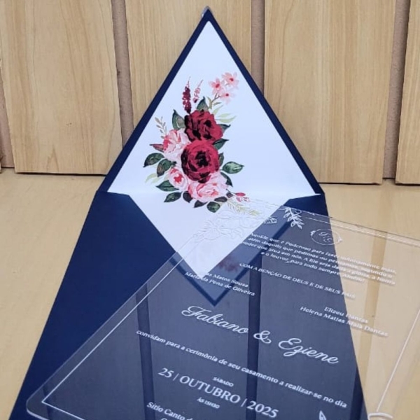 Convite de casamento em Acrílico - Image 3