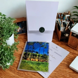 Convite de casamento com aquarela