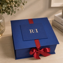 Caixa para Padrinhos de Casamento Azul – 22 x 22 x 8
