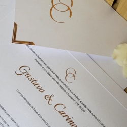 Convite de casamento clássico