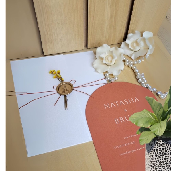 convite de casamento moderno