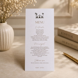 Cardápio de Mesa Personalizado