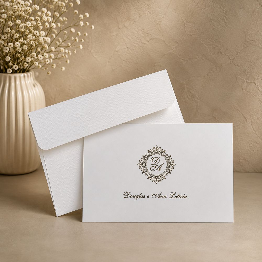 Cartão de Agradecimento Personalizado 2 Cartão social personalizado com acabamento premium e design elegante